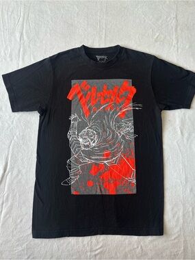 Berserk Crunchyroll Guts Graphic T Shirt Mens Medium Black Anime Manga Official